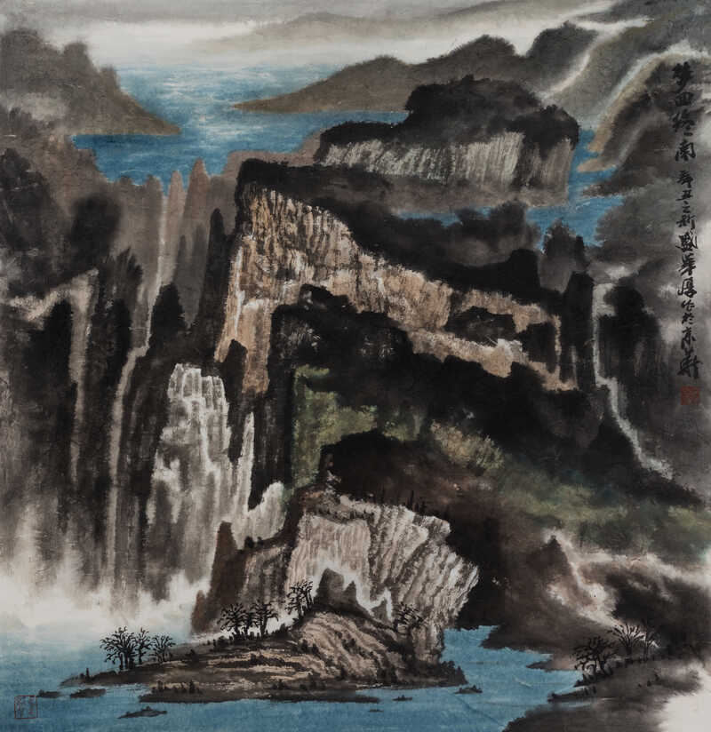 《梦回终南》 纸本设色 69×69cm 2021年.jpg