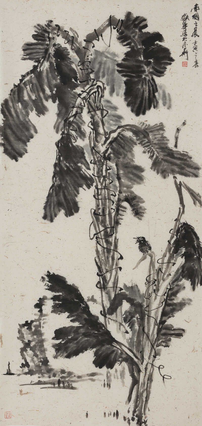 《南国之晨》 纸本设色 138×69cm 2022年.jpg