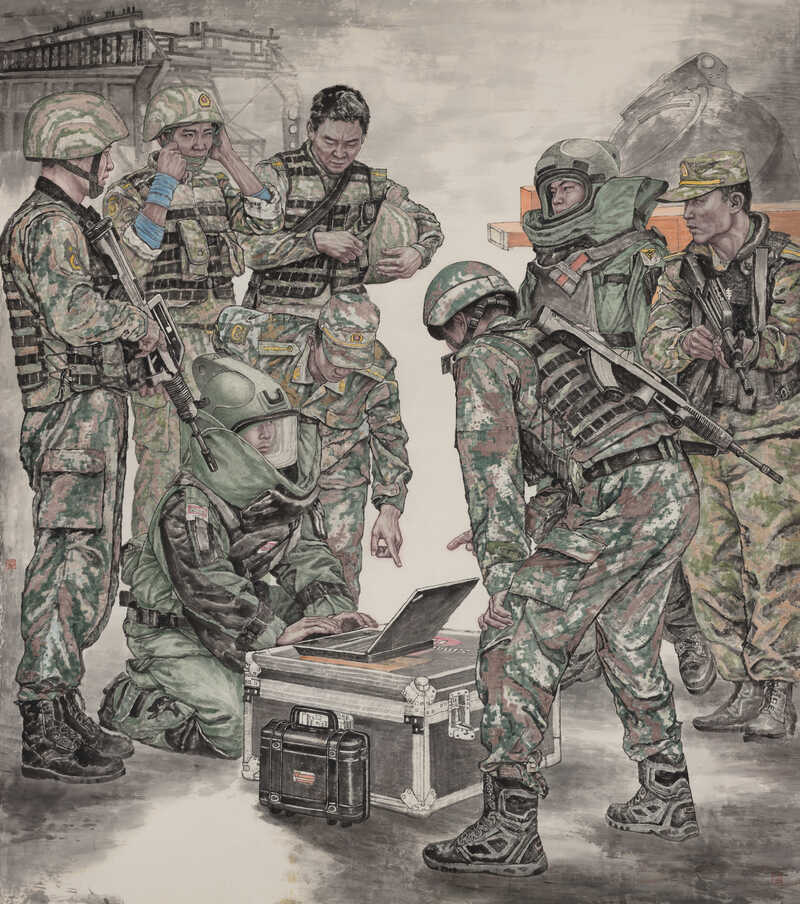 《新时代▪新使命》 纸本设色 220×195cm 2022年.jpg