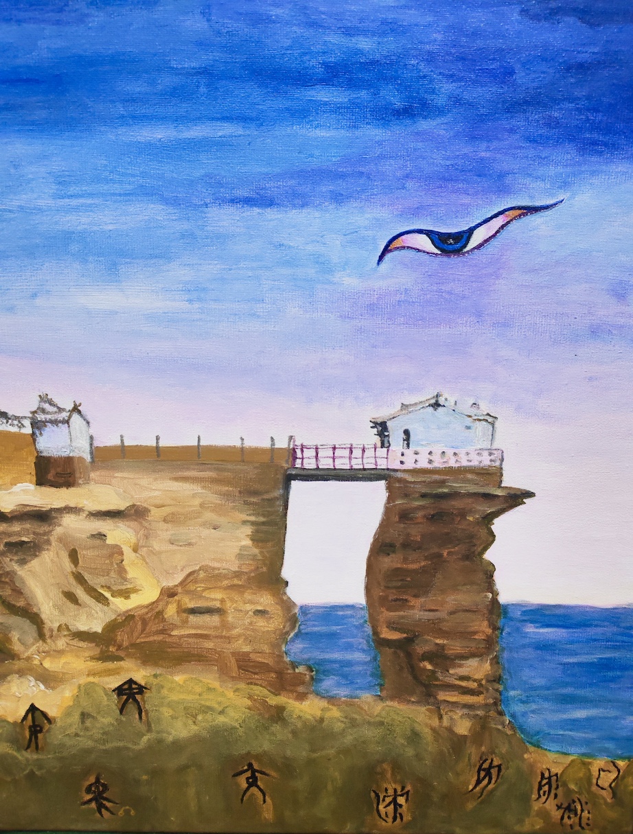 潇潇 《香炉寺》2025年，布面丙烯.jpg